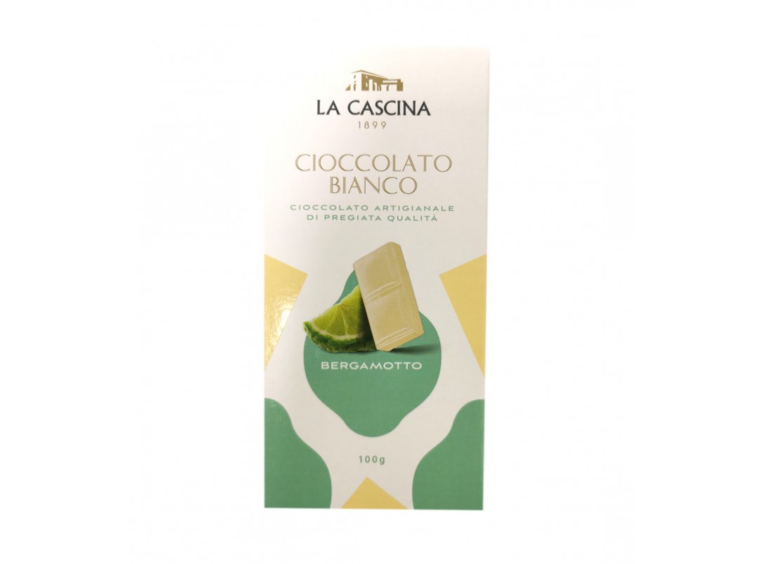 Tavoletta di Cioccolato Bianco Gusto Bergamotto 100gr