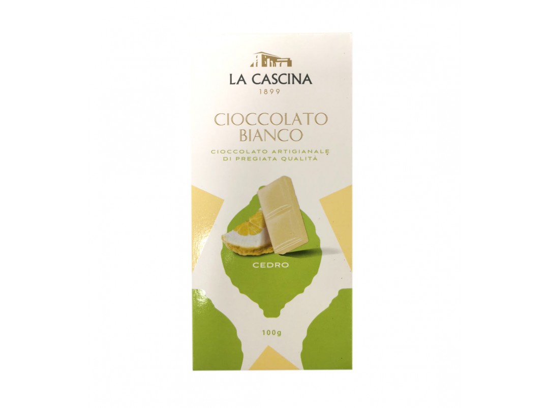 Tavoletta di Cioccolato Bianco Gusto Cedro 100 g