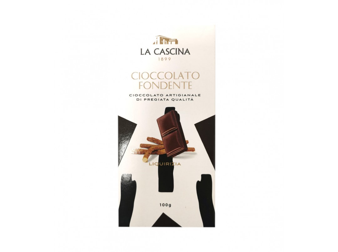 Tavoletta di Cioccolato Fondente Liquirizia 100 g